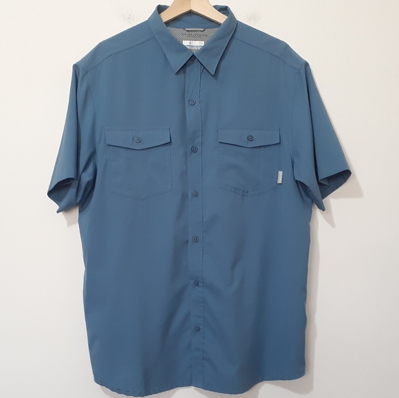 Columbia Pacific Breeze Vented Short Sleeve Button Up Shirt - Picture 1 of 14